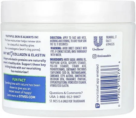 Crema Facial hidratante St. Ives Renewing Moisturizer Collagen & Elastin